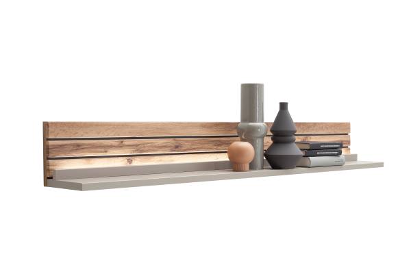Wandboard Pintuk Sandgrau / Eiche Dekor