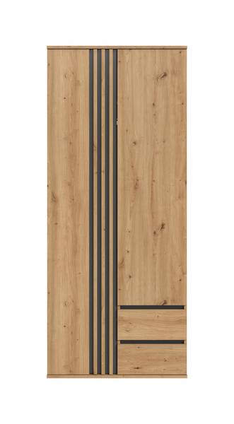 Armadio battente Tofta effetto rovere - Con cassetti