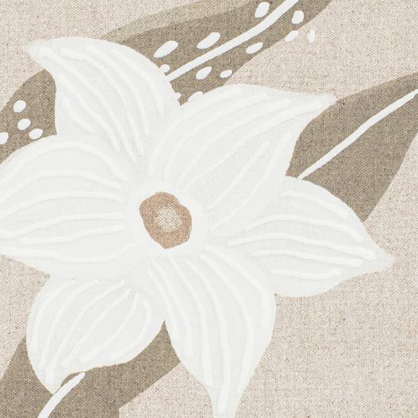 Afbeelding Quiet Blossomity type B canvas - beige/groen