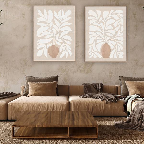 Image Leaf Dream Type A Toile - Beige