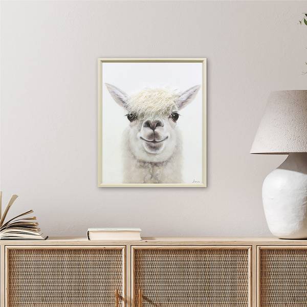 Image Lama Jeune Toile - Beige