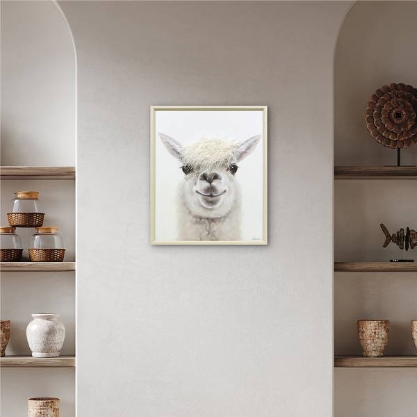 Image Lama Jeune Toile - Beige
