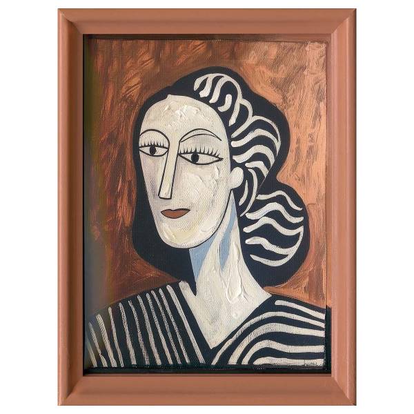 Bild Brown Lady Leinwand - Beige / Braun