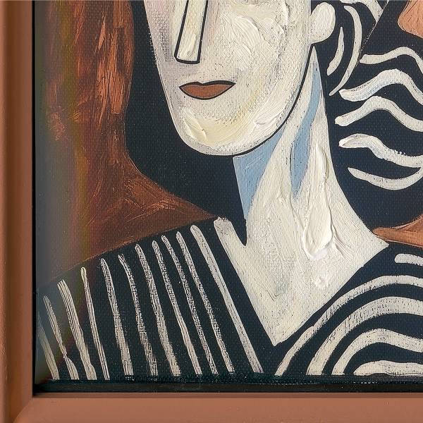 Bild Brown Lady Leinwand - Beige / Braun