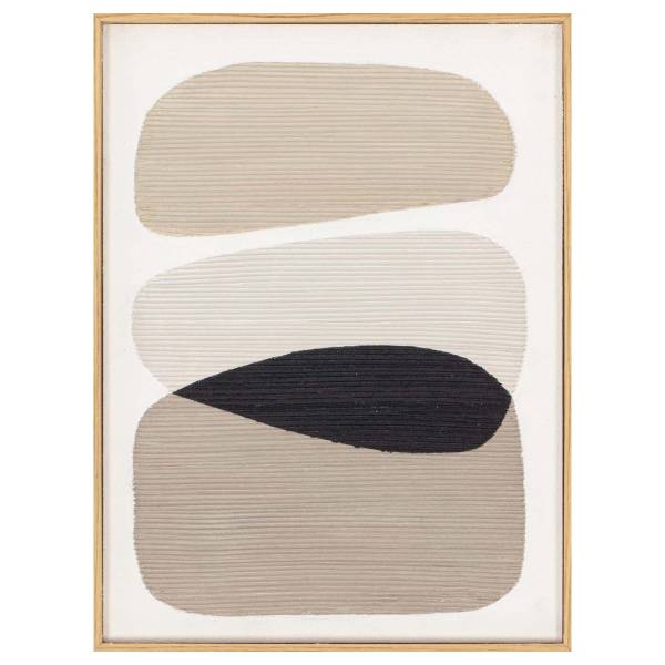 Bild Easy of Weight Typ A Leinwand - Schwarz / Beige / Braun