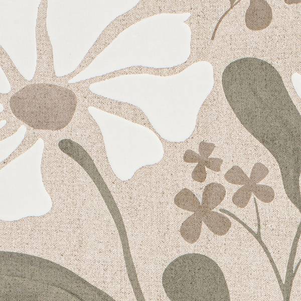 Afbeelding Quiet Blossomity type A canvas - beige/groen