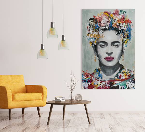 Leinwandbild Mexikanische Schönheit Leinwand / Tanne massiv - 80 x 120 cm