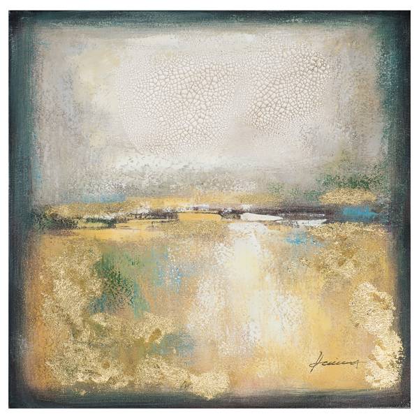 Leinwandbild Heller Horizont Leinwand / Tanne massiv - 70 x 70 cm