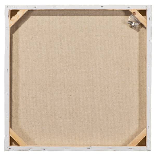 Canvas afbeelding A heart of gold canvas/massief sparrenhout - goud/zilver