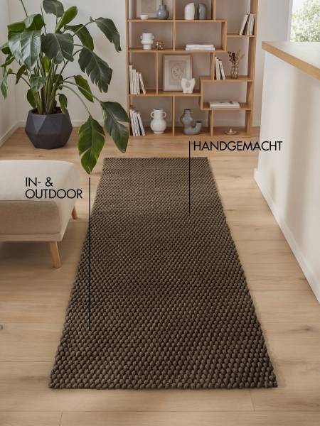Läufer Rope Polyester - Braun