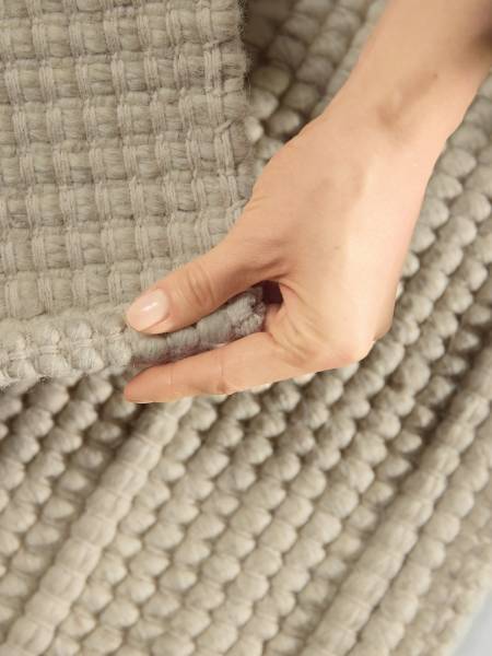 Wollteppich Parker Wolle - Weiß - 200 x 300 cm