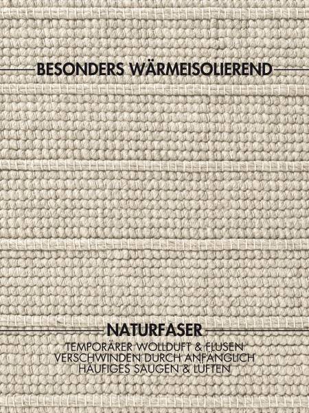 Wollteppich Parker Wolle - Weiß - 200 x 300 cm