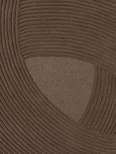 Wollteppich Victoria Wolle / Baumwolle - Braun - 120 x 170 cm