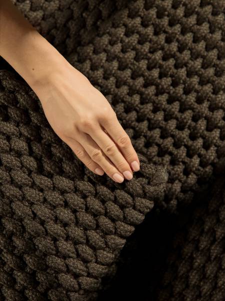 Flachgewebeteppich Rope Polyester - Braun - 120 x 170 cm