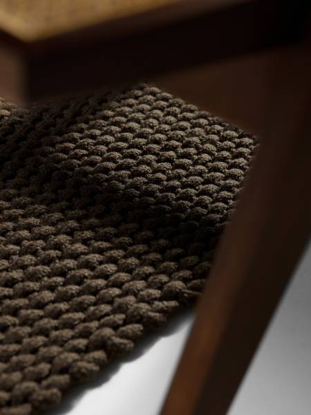 Flachgewebeteppich Rope Polyester - Braun - 120 x 170 cm