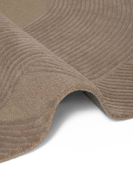 Wollteppich Victoria Wolle / Baumwolle - Beige - 160 x 230 cm