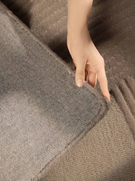 Wollteppich Victoria Wolle / Baumwolle - Beige - 160 x 230 cm