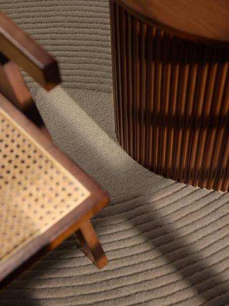 Wollteppich Victoria Wolle / Baumwolle - Beige - 160 x 230 cm