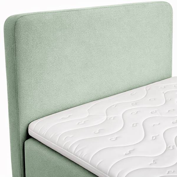 Boxspringbett Lonja mit Bettkasten Samt Tris: Mint - 100 x 200cm