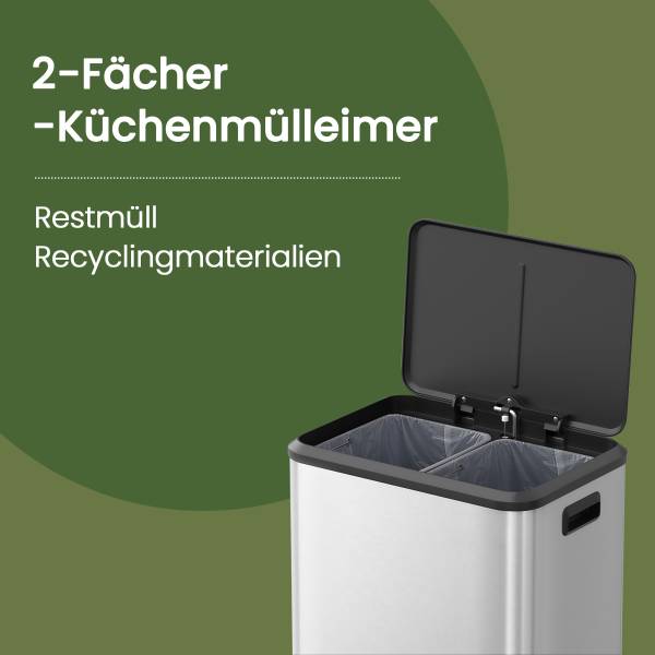 Küchenmülleimer Akpla Silber