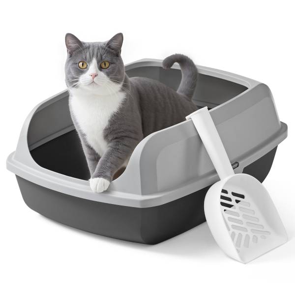 Katzenklo Gilah Grau - Polypropylen - 51 x 20 x 38 cm