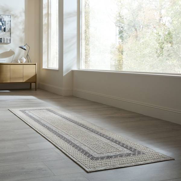 Läufer Modra Polyester - Grau - 78 x 230 cm
