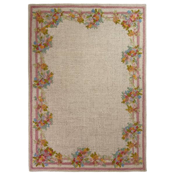 Wollteppich Elise Floral Wolle - Mehrfarbig - 140 x 200 cm