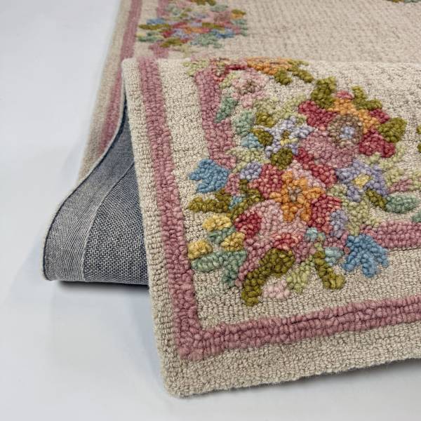 Wollteppich Elise Floral Wolle - Mehrfarbig - 140 x 200 cm