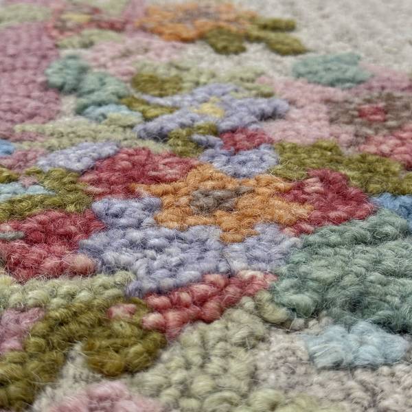Wollteppich Elise Floral Wolle - Mehrfarbig - 140 x 200 cm