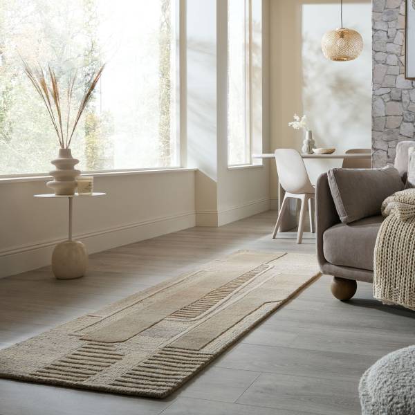 Läufer Lira Wolle - Beige