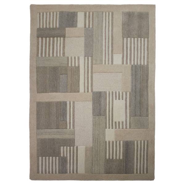 Wollteppich Vara Wolle - Beige - 160 x 230 cm