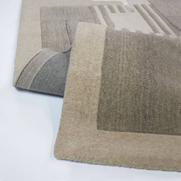 Wollteppich Vara Wolle - Beige - 160 x 230 cm
