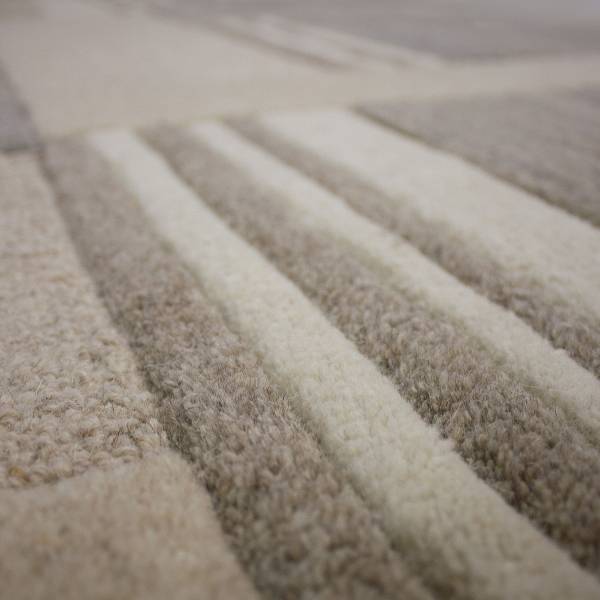 Wollteppich Vara Wolle - Beige - 160 x 230 cm
