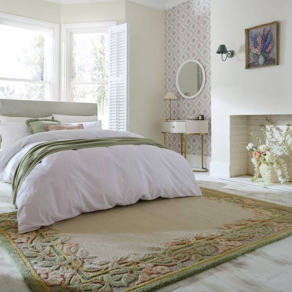 Wollteppich Verona Floral Wolle - 140 x 200 cm
