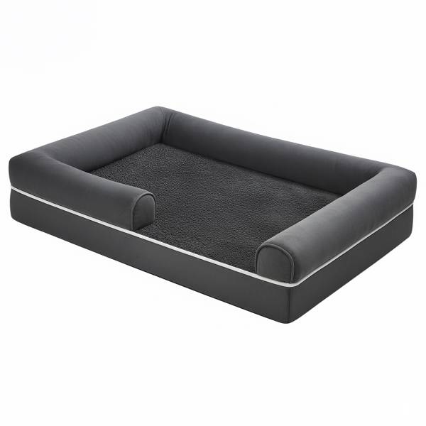 Hundebett Datau Grau - Mischgewebe - 106 x 18 x 71 cm