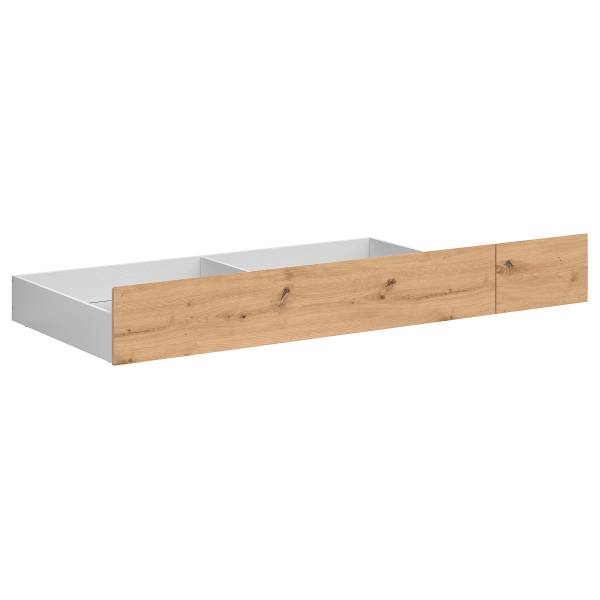 Bettschublade Rojano Eiche Artisan Dekor / Weiß