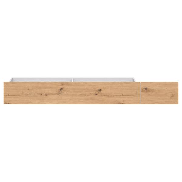 Bettschublade Rojano Eiche Artisan Dekor / Weiß