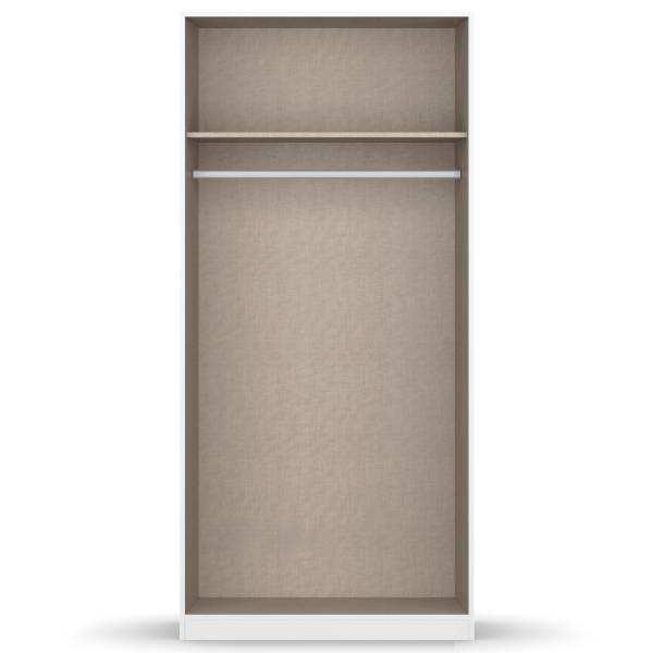 Jugendzimmer Skagen 4-tlg Alpinweiß - 90 x 200cm - Breite: 91 cm - Ohne Spiegeltür/-en