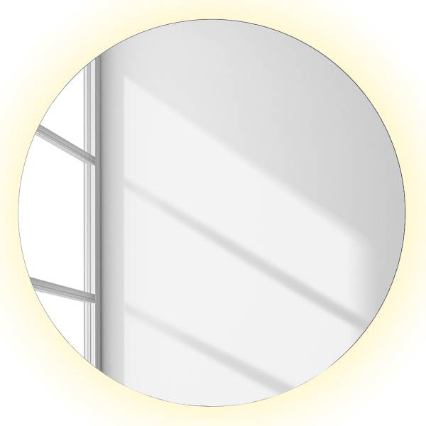 Set di 3 mobili con illuminazione Ziana Marrone chiaro / Effetto rovere - Larghezza: 157 cm