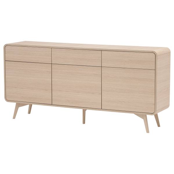 Sideboard Pelemi Eiche Hell Dekor - Breite: 180 cm