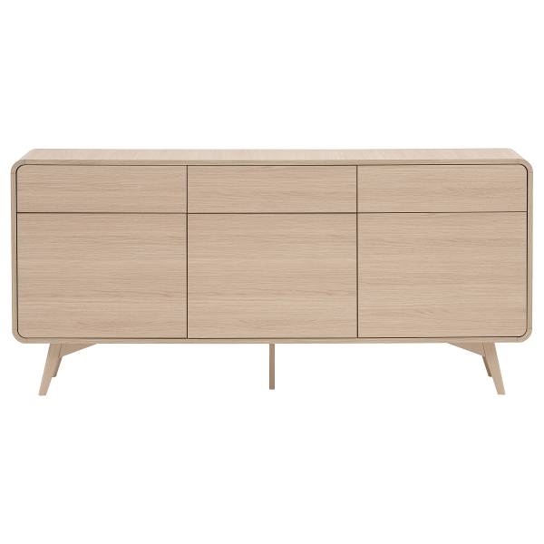Sideboard Pelemi Eiche Hell Dekor - Breite: 180 cm