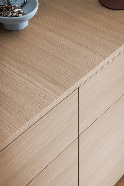 Sideboard Pelemi Eiche Hell Dekor - Breite: 180 cm
