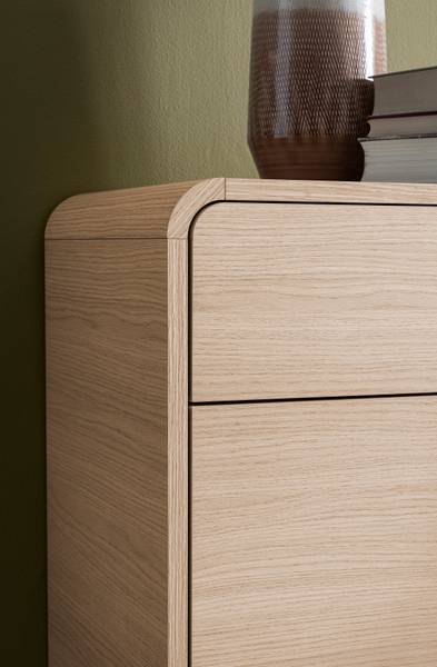 Sideboard Pelemi Eiche Hell Dekor - Breite: 180 cm