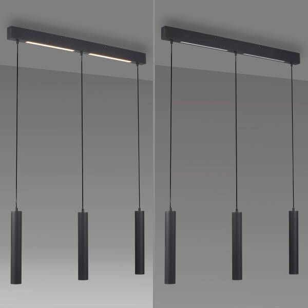 Suspension LED Dante PVC / Acier - 3 flammes