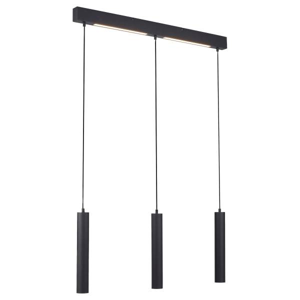 Suspension LED Dante PVC / Acier - 3 flammes