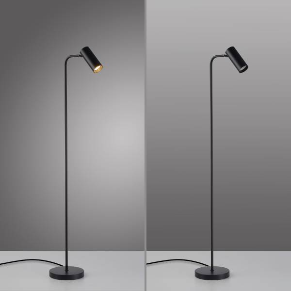 LED-Stehleuchte Rik Eisen / Aluminium - 1-flammig
