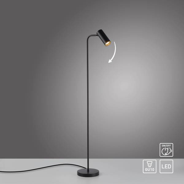 LED-Stehleuchte Rik Eisen / Aluminium - 1-flammig