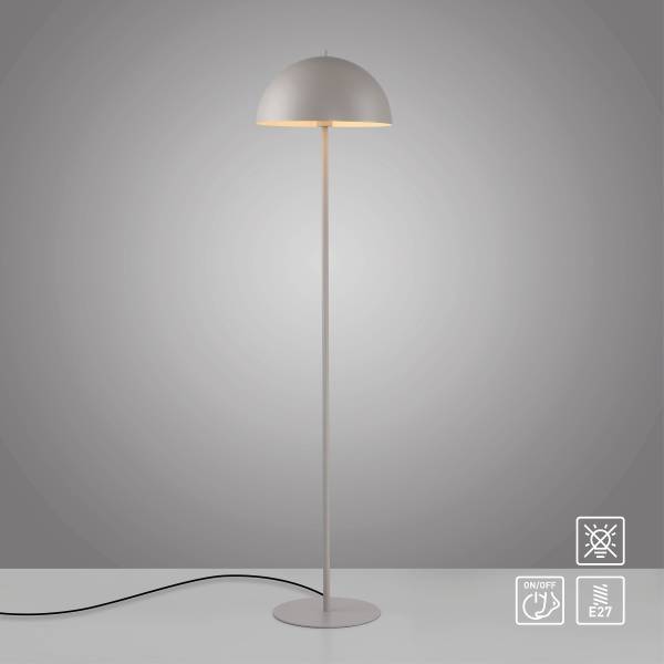 Stehleuchte Ali Eisen - 1-flammig - Beige