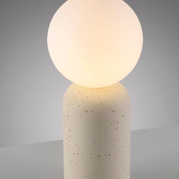 Lampe de table Traventa Béton / Acier - 1 flamme