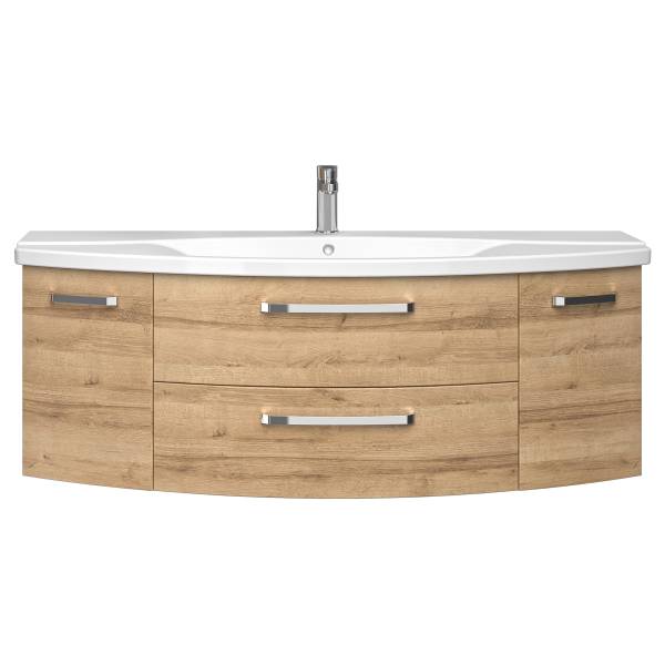Badset 4010 4-teilig Kombi B Eiche Riviera Dekor